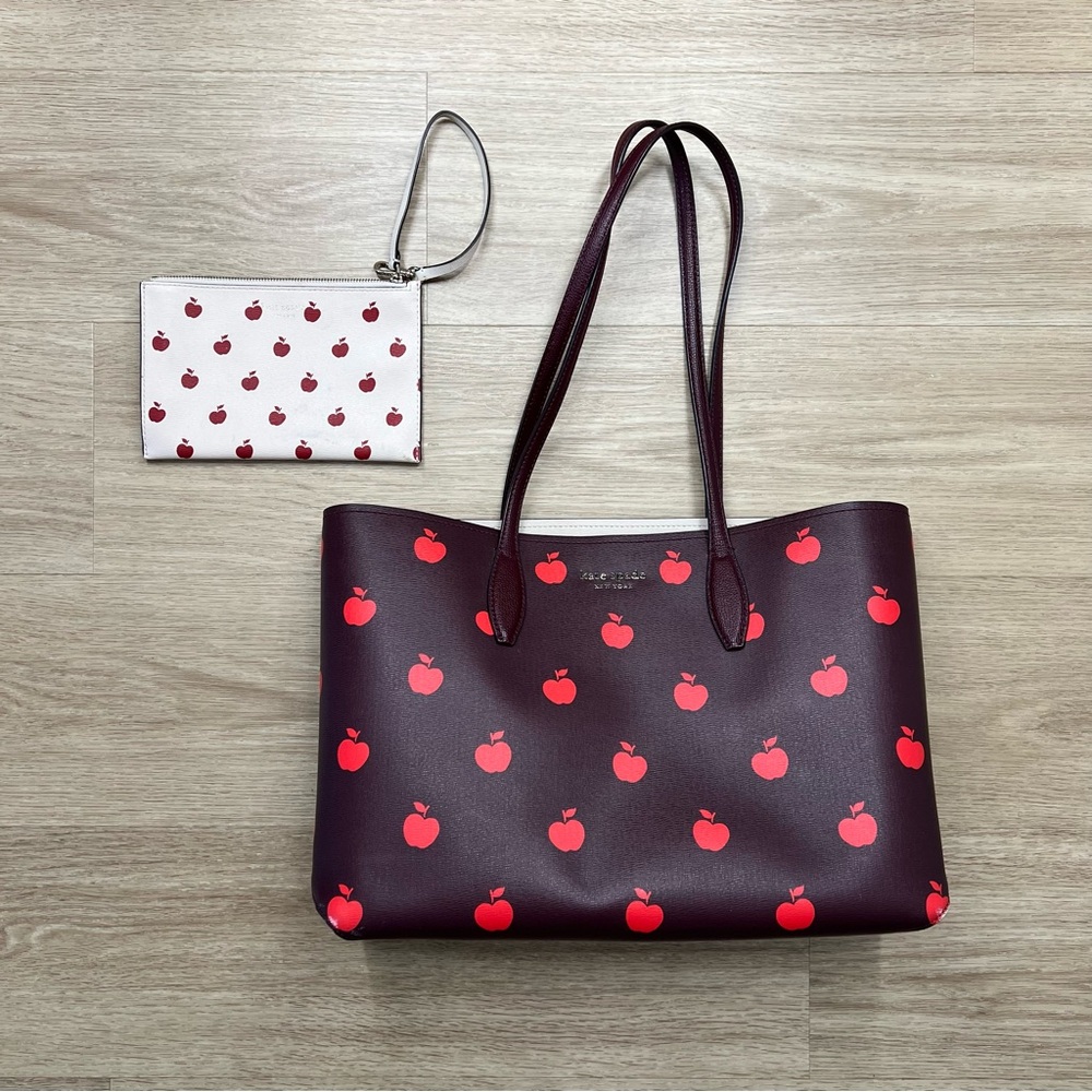 Kate Spade All Day NYC Apple Toss Large Tote